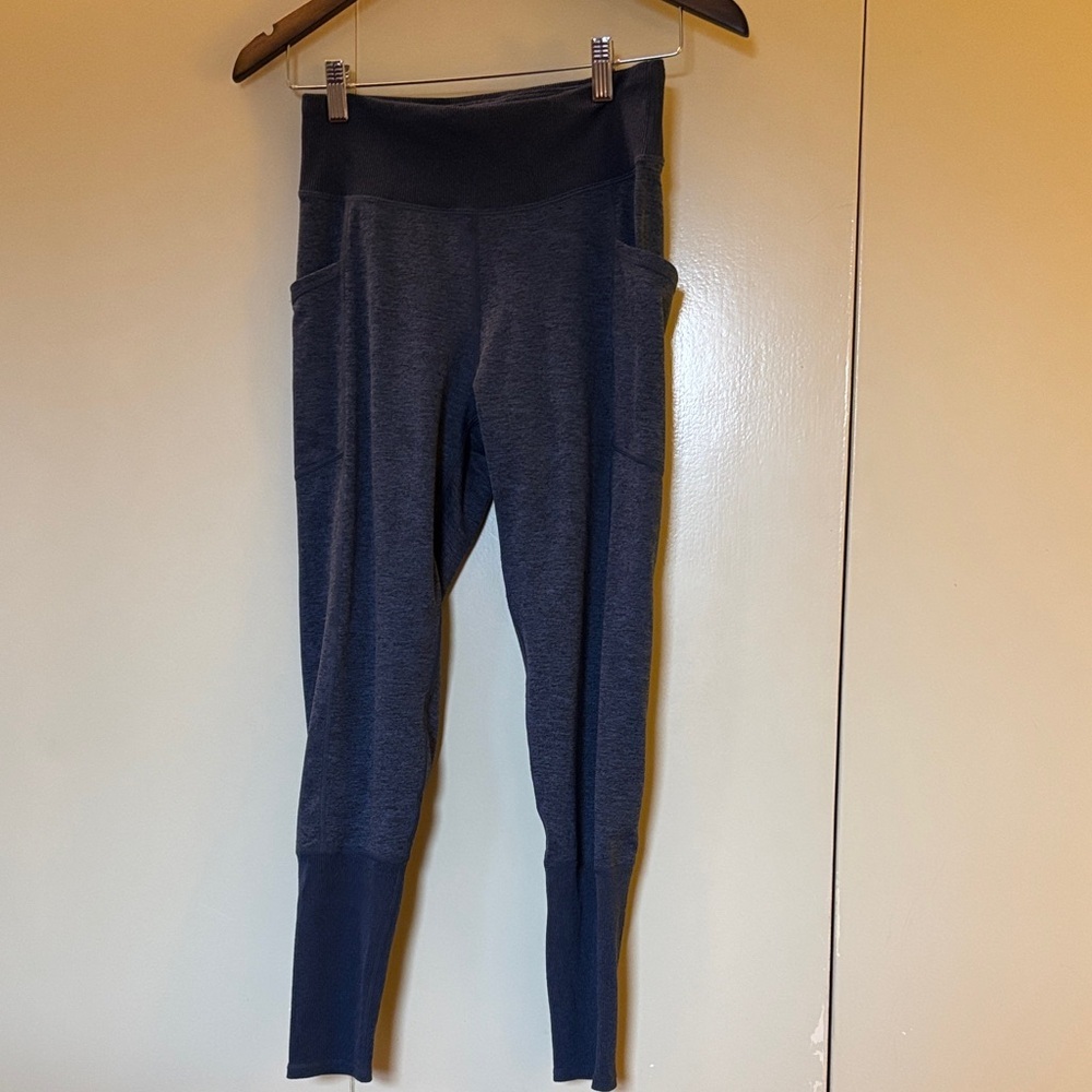 Threads 4 Thought ReActive Small Charcoal Leggings Pockets Stretchy Activewear